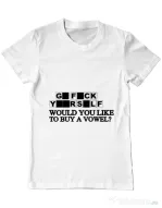 Tricou ADLER barbat Go fuck yourself Alb