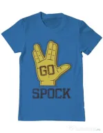 Tricou ADLER barbat Go spock Albastru azuriu