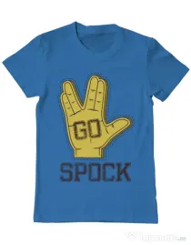 Tricou ADLER barbat Go spock Albastru azuriu