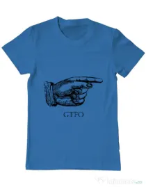 Tricou ADLER barbat GTFO Albastru azuriu