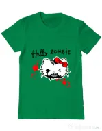 Tricou ADLER barbat Hello zombie Verde mediu