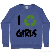 Bluza ADLER barbat I recycle girls Albastru melanj