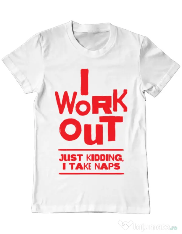 Tricou ADLER barbat I work out Alb