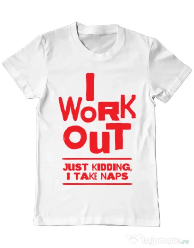 Tricou ADLER barbat I work out Alb