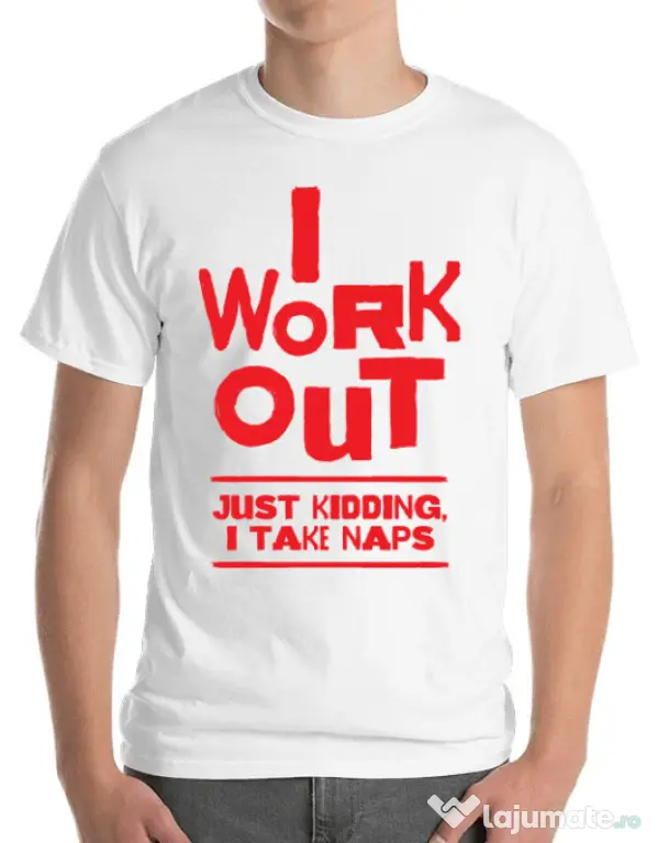 Tricou ADLER barbat I work out Alb