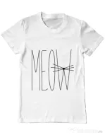 Tricou ADLER barbat I am a cat Alb