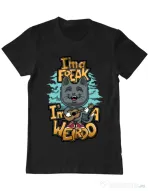 Tricou ADLER barbat I am a freak Negru