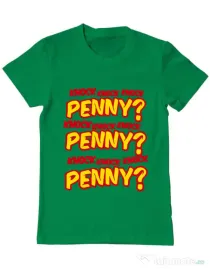 Tricou ADLER barbat Knock Penny Verde mediu