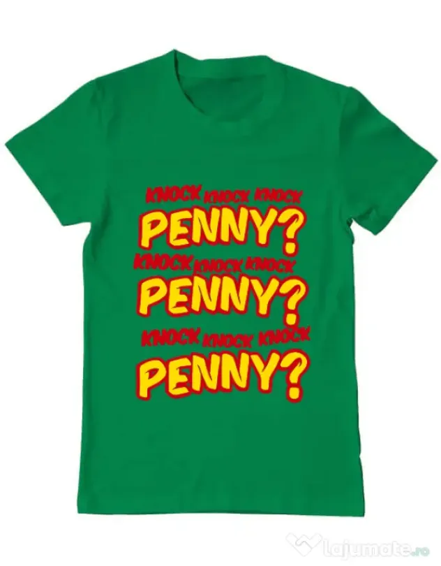 Tricou ADLER barbat Knock Penny Verde mediu