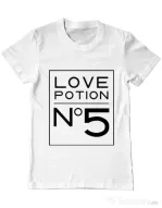 Tricou ADLER barbat Love potion Alb