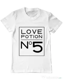 Tricou ADLER barbat Love potion Alb