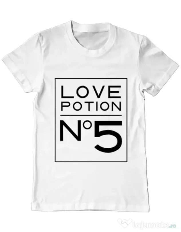 Tricou ADLER barbat Love potion Alb