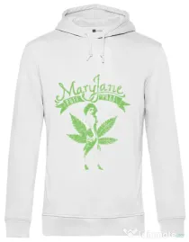 Hoodie barbat cu gluga Mary Jane Alb
