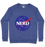 Bluza ADLER barbat Nerd Albastru melanj