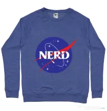 Bluza ADLER barbat Nerd Albastru melanj