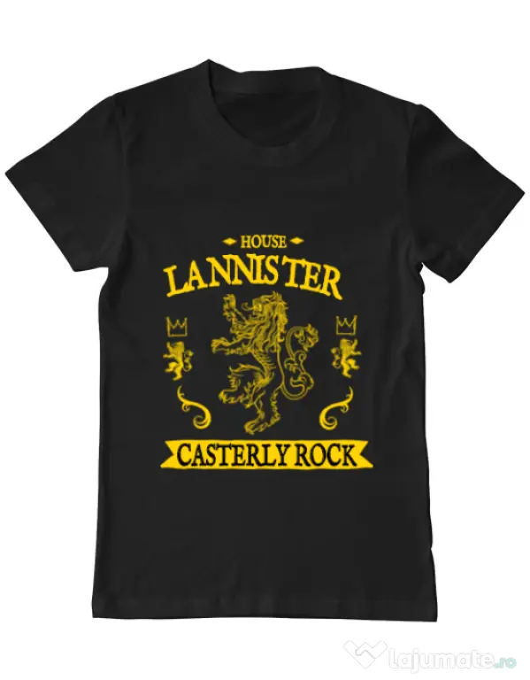 Tricou ADLER barbat House Lannister Negru