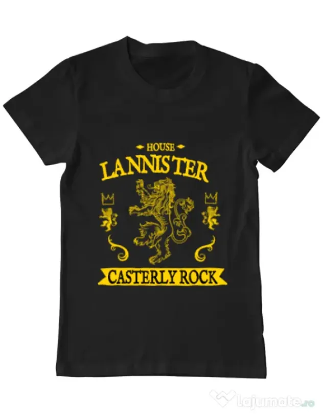 Tricou ADLER barbat House Lannister Negru