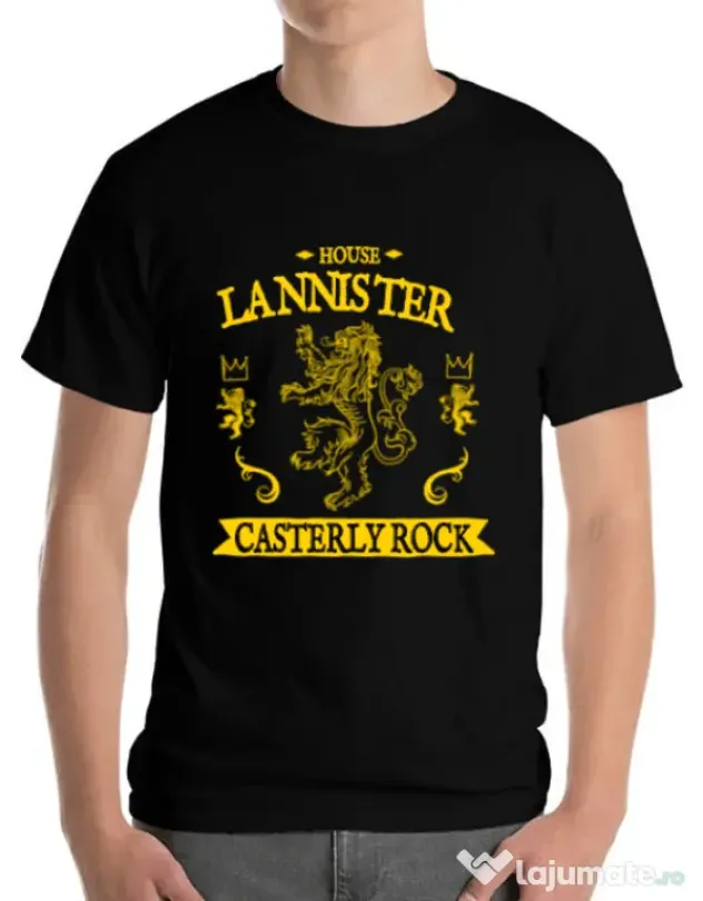 Tricou ADLER barbat House Lannister Negru