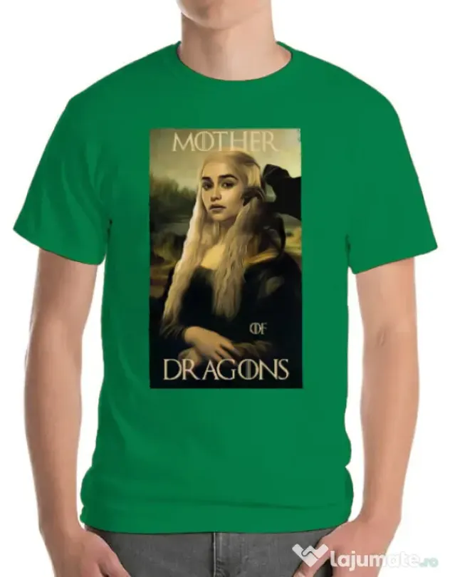 Tricou ADLER barbat Mother of dragons 3 Verde mediu