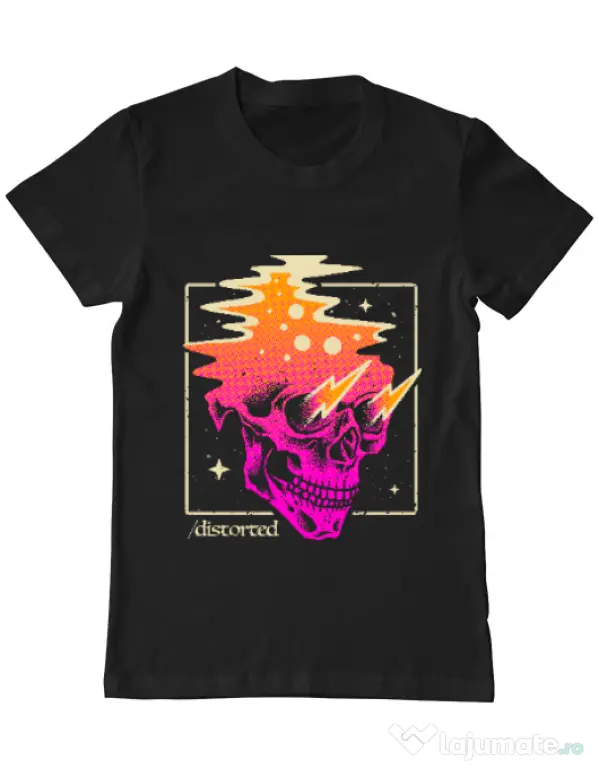 Tricou ADLER barbat Distorted Negru