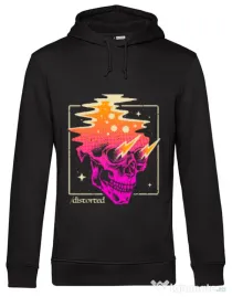 Hoodie barbat cu gluga Distorted Negru