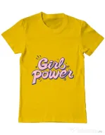 Tricou ADLER barbat Girl power Galben