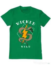 Tricou ADLER barbat Wicked wild Verde mediu
