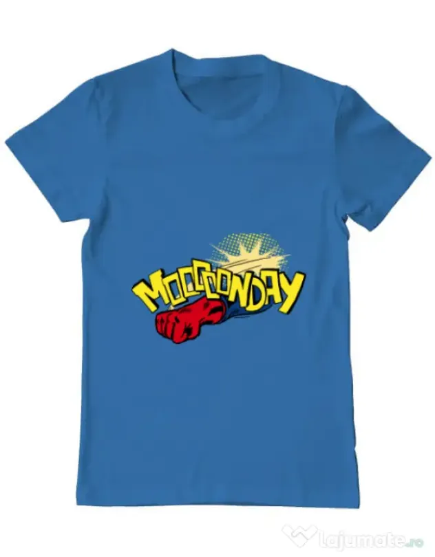 Tricou ADLER barbat Mooonday Albastru azuriu
