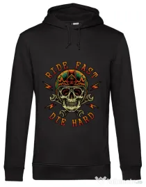 Hoodie barbat cu gluga Bad rider Negru