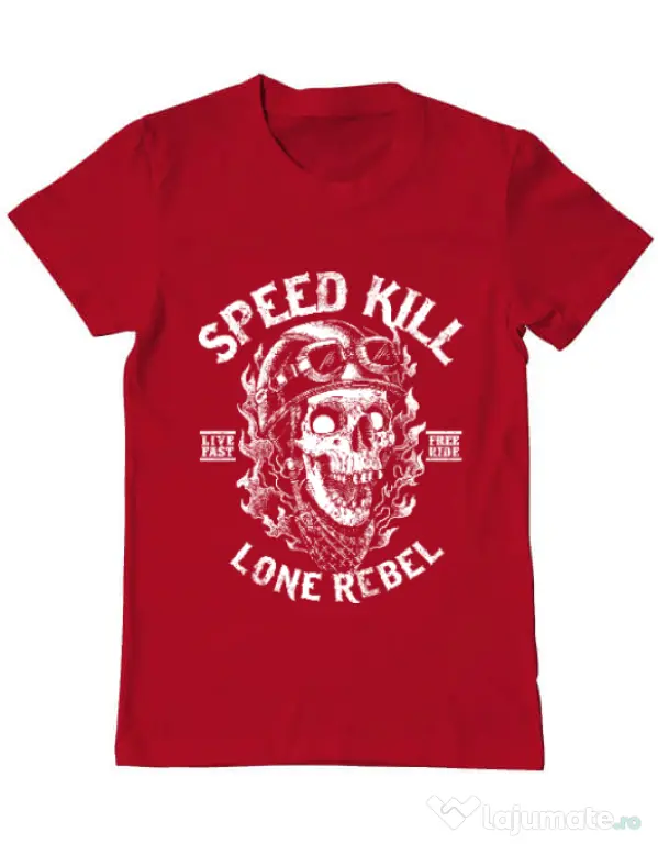 Tricou ADLER barbat Speed kill Rosu