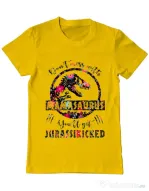 Tricou ADLER barbat Mamasaurus Galben