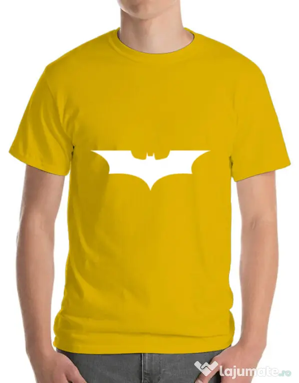 Tricou ADLER barbat Dark knight Galben