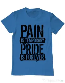 Tricou ADLER barbat Pain and pride Albastru azuriu
