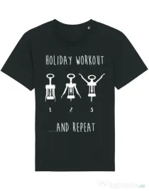 Tricou STANLEY STELLA barbat Holiday workout Negru