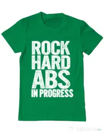 Tricou ADLER barbat Rock hard abs Verde mediu