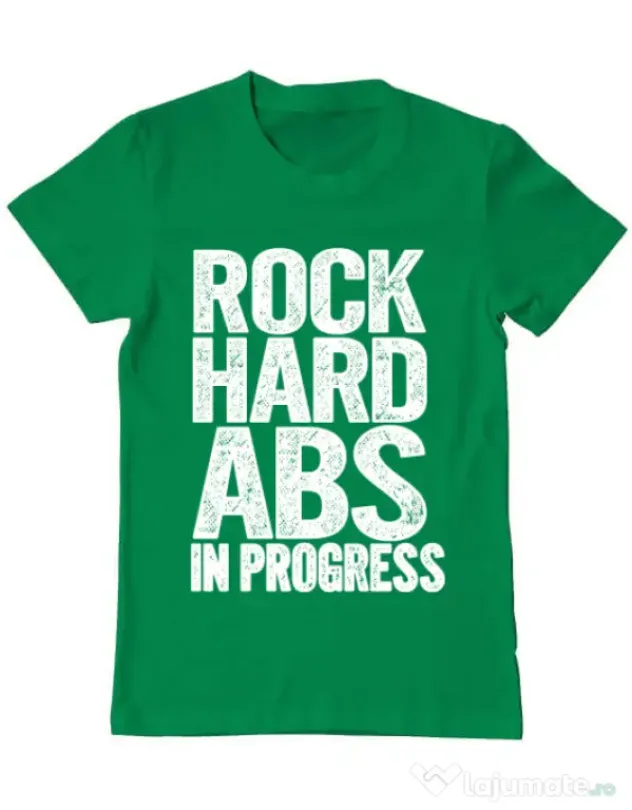 Tricou ADLER barbat Rock hard abs Verde mediu