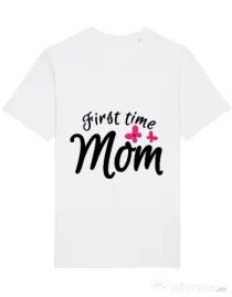 Tricou STANLEY STELLA barbat First time mom Alb