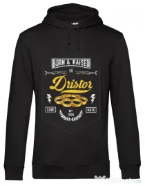 Hoodie barbat cu gluga Dristor Negru