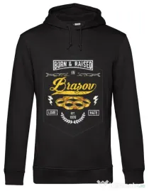Hoodie barbat cu gluga Brasov Negru