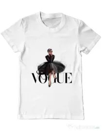Tricou ADLER barbat Little black tutu Alb
