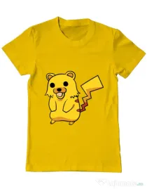 Tricou ADLER barbat Pika Pika Galben