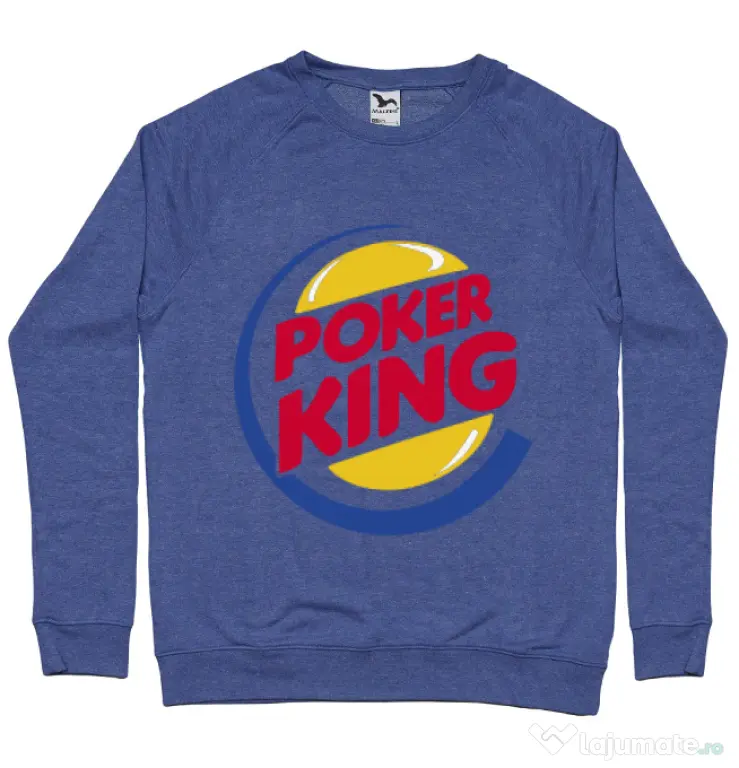 Bluza ADLER barbat Poker King Albastru melanj