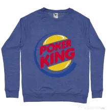 Bluza ADLER barbat Poker King Albastru melanj