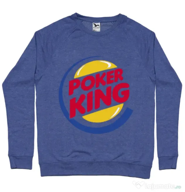 Bluza ADLER barbat Poker King Albastru melanj