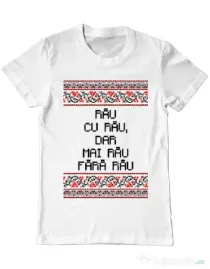 Tricou ADLER barbat Rau cu rau Alb