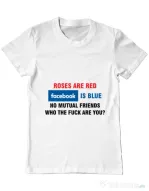 Tricou ADLER barbat Roses are red Alb
