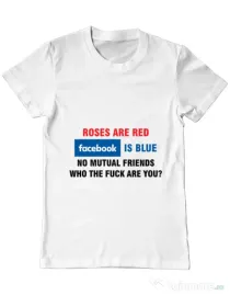 Tricou ADLER barbat Roses are red Alb
