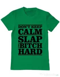 Tricou ADLER barbat Slap the bitch Verde mediu