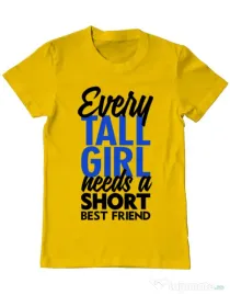 Tricou ADLER barbat Tall girl Galben