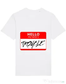 Tricou STANLEY STELLA barbat Trouble Alb